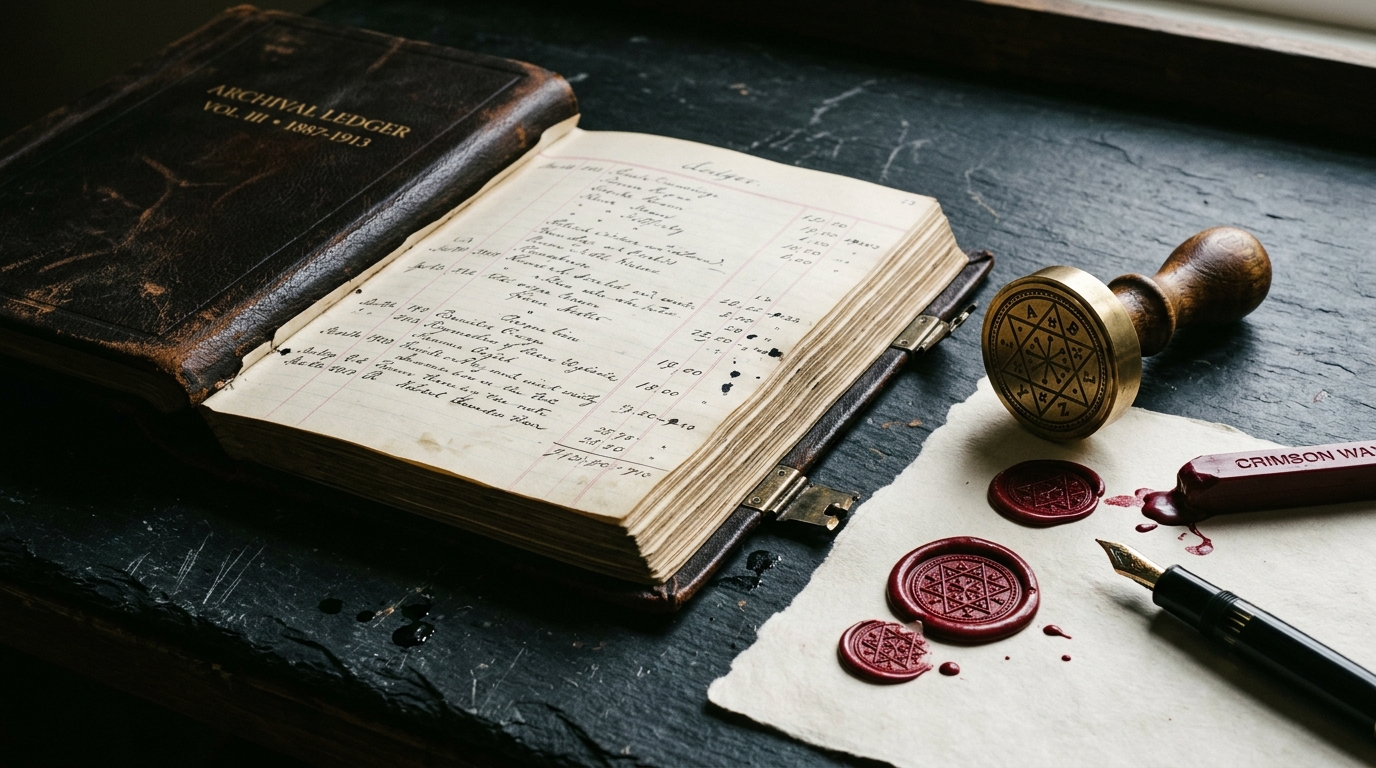 Wire-bound layout sketchbook with pencil annotations and drafting grids beside an elegant black linen hardbound book and brass ruler.